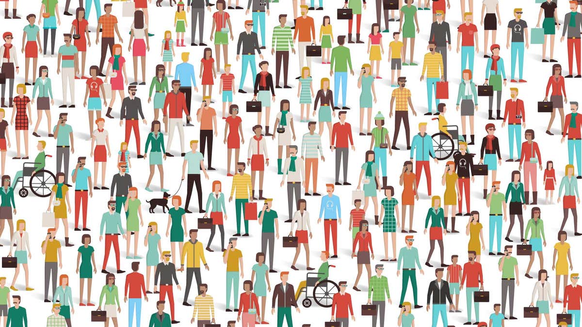 A bit of people. Люди разных возрастов. Много людей разного возраста. A bit of people. Простой пиксельный человек.