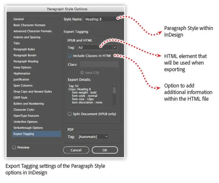 Style Web Content with InDesign