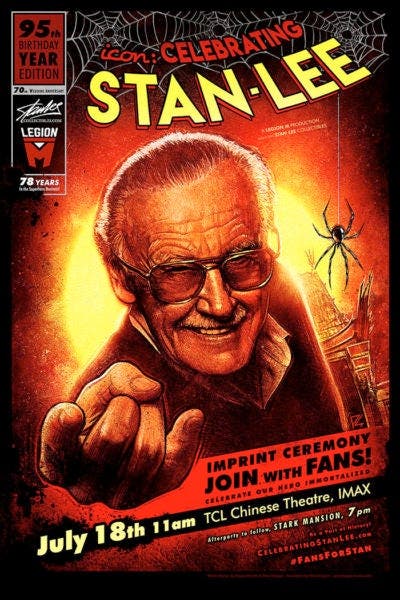 Comic book celebrating Stan Lee.