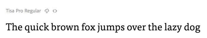 Tisa Pro Regular.