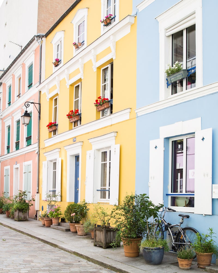 photo of a colorful Paris street by Joann Pai