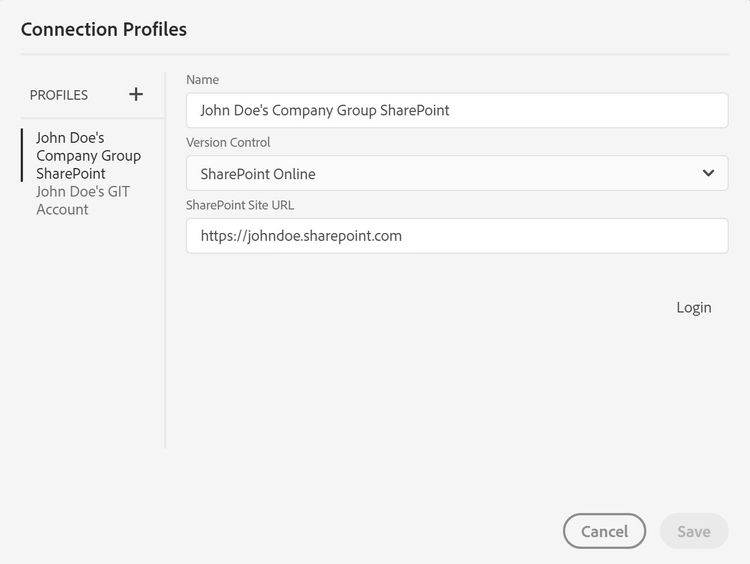 Adobe RoboHelp (2019 release) – Connection Profiles