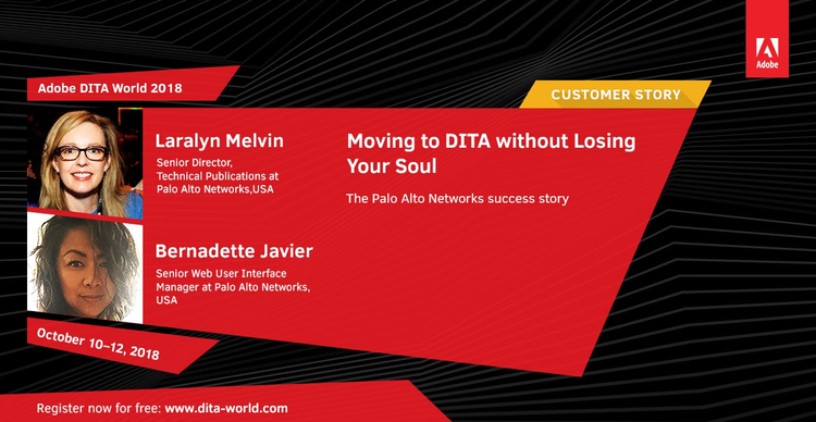 Adobe DITA World 2018, Day 1: Laralyn Melvin, Bernadette Javier