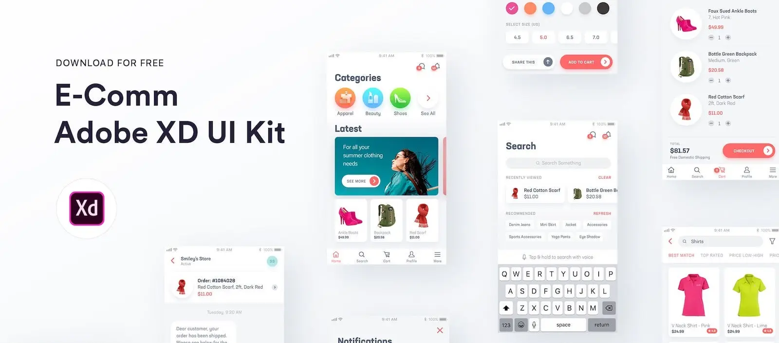 The E-Comm UI Kit: Everything You Need to Build a Mobile E-Commerce App image.
