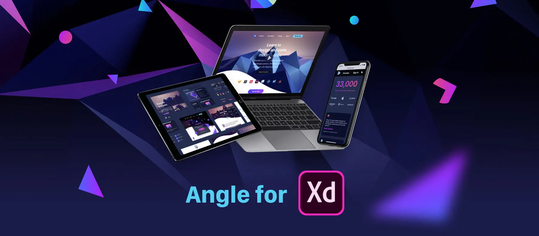 Download Showcase Your Designs With Angle For Adobe Xd