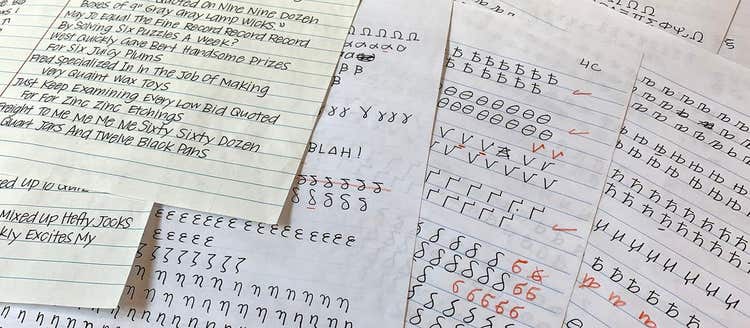 Handwritten letters.