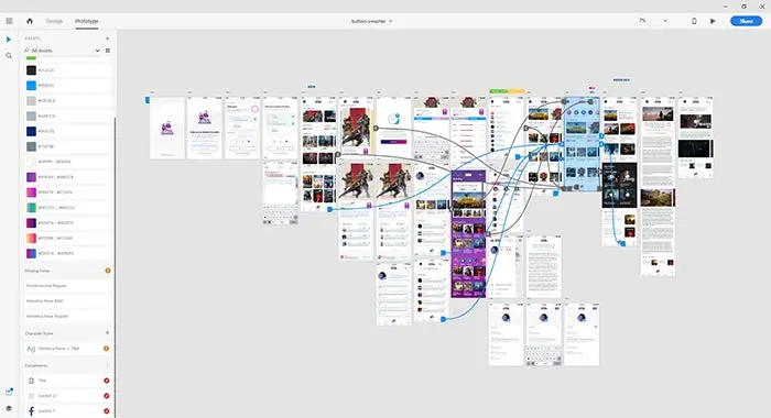 TekRevol's most recent project prototype for an upcoming game review app called ButtonSmasher.