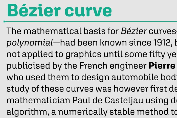 Examples of Aglet Sans fonts.