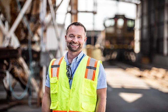 Headshot of Dan Polacek, communications coordinator for the Port of Longview.