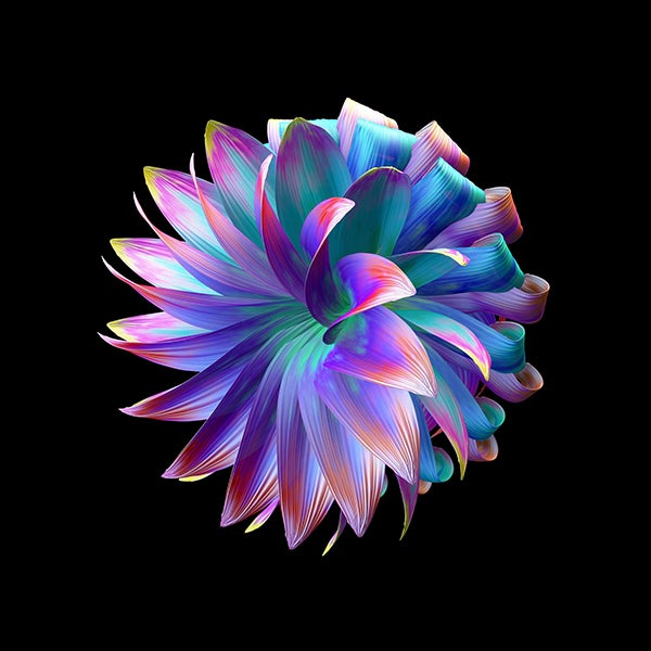 A 3D flower designed by Khyati Trehan for Samsung India. From the Floral Fluid collection.