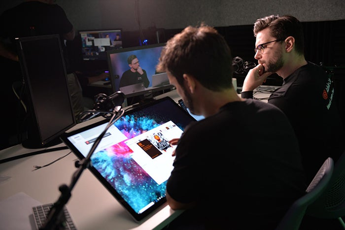 Behind the scenes at Adobe Live's new Sydney studio.