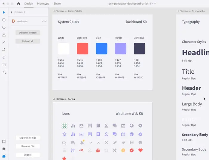 zeroheight for Adobe XD Build Design System Documentation Sites in