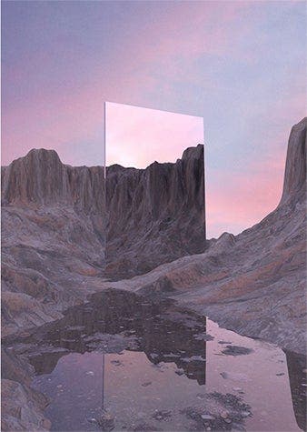 Variations on Victoria Siemer’s first geometric reflection piece created with Dimension CC.