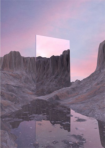 Variations on Victoria Siemer’s first geometric reflection piece created with Dimension CC.