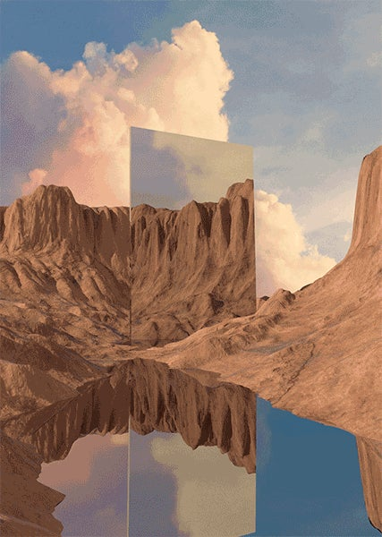 A series of installments from Victoria Siemer's geometrical reflections landscapes.