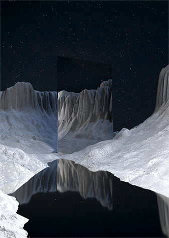 Variations on Victoria Siemer’s first geometric reflection piece created with Dimension CC.