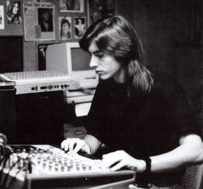 A younger Jason in the studio room in 1991.