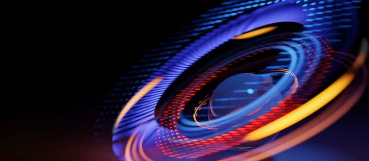 Colorful swirly design.