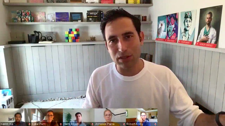 A screenshot of Scott Belsky's session from the virtual MBA Intern Summit.