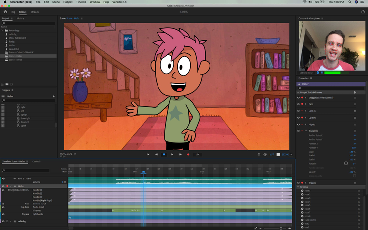 In public Beta now: New features in Adobe Character Animator