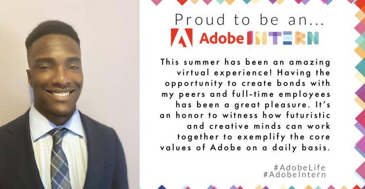Adobe Intern Vincent sharing what she loved about being an Adobe Intern.
