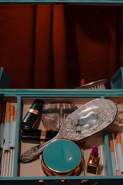 Woman hair brush and other sundries