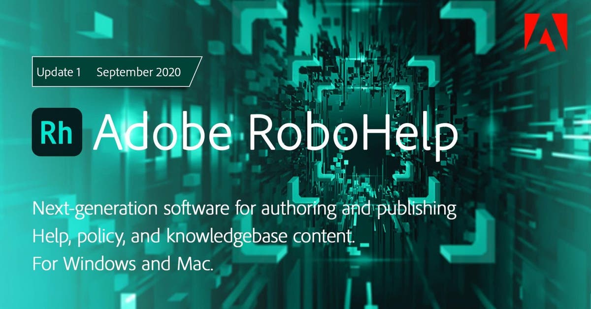 September 2020 release of Adobe RoboHelp (Update 1 of Summer Release 2020)
