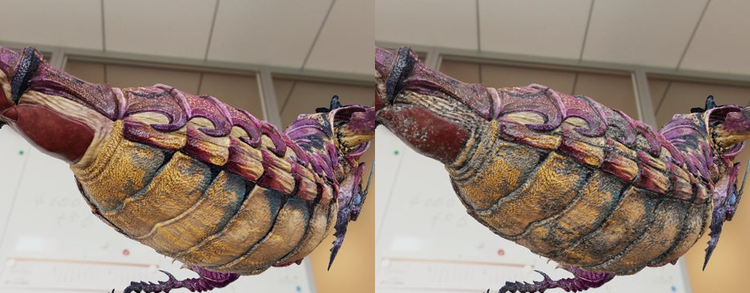 Detailed texture.