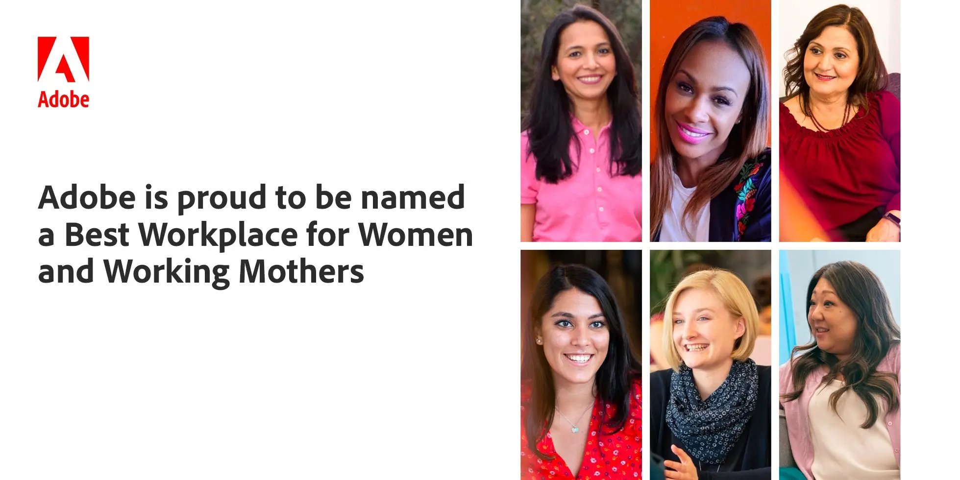 Adobe is proud to be named a Best Workplace for Women and Working Mothers