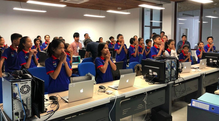 Students from the Cambodian Children's Fund.