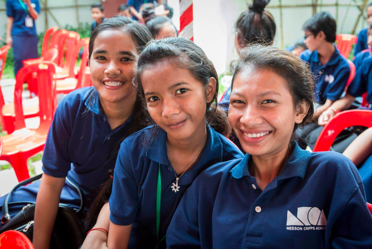 Students from the Cambodian Children's Fund.