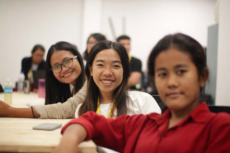 Students from the Cambodian Children's Fund.