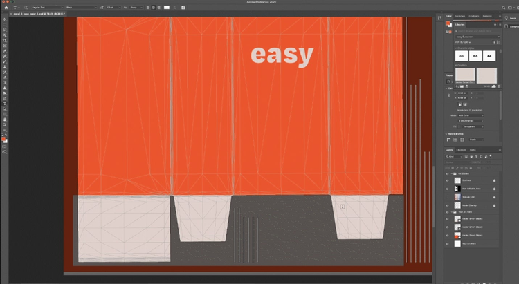 Using the UV Export feature.
