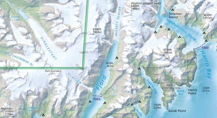 Sample map showing georeferenced data