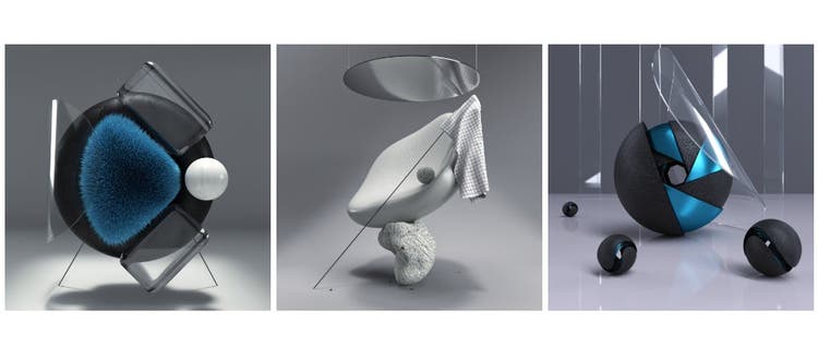 Art made in Adobe Dimension by Matti Tauslahti.