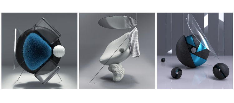 Art made in Adobe Dimension by Matti Tauslahti.