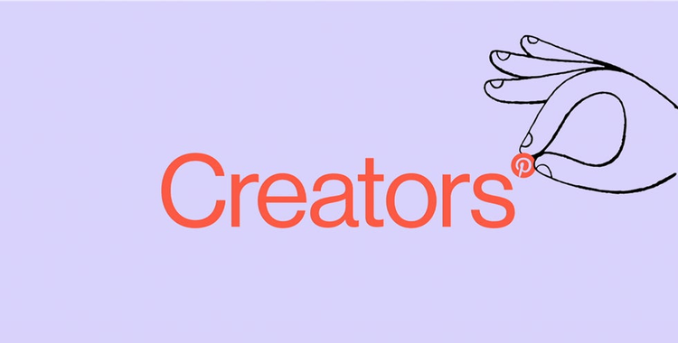 The word Creators with the Pinterest logo