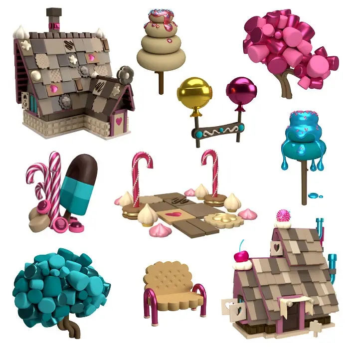 Hansel & Gretel: A 3D collection from The Rusted Pixel