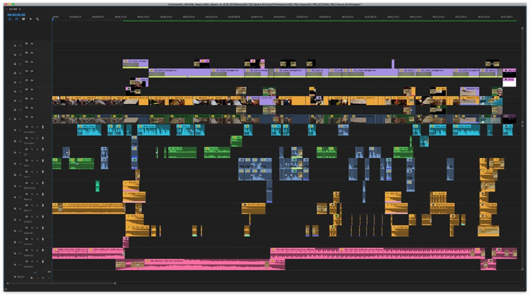 Premiere Pro timeline screenshot