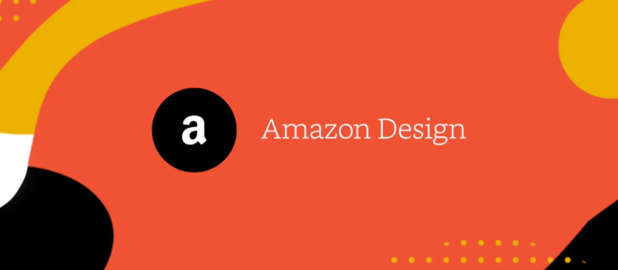 Amazon Logo and Amazon design on orange background.