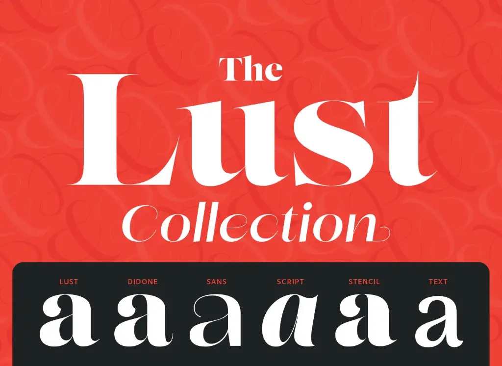 The Lust Collection from Positype