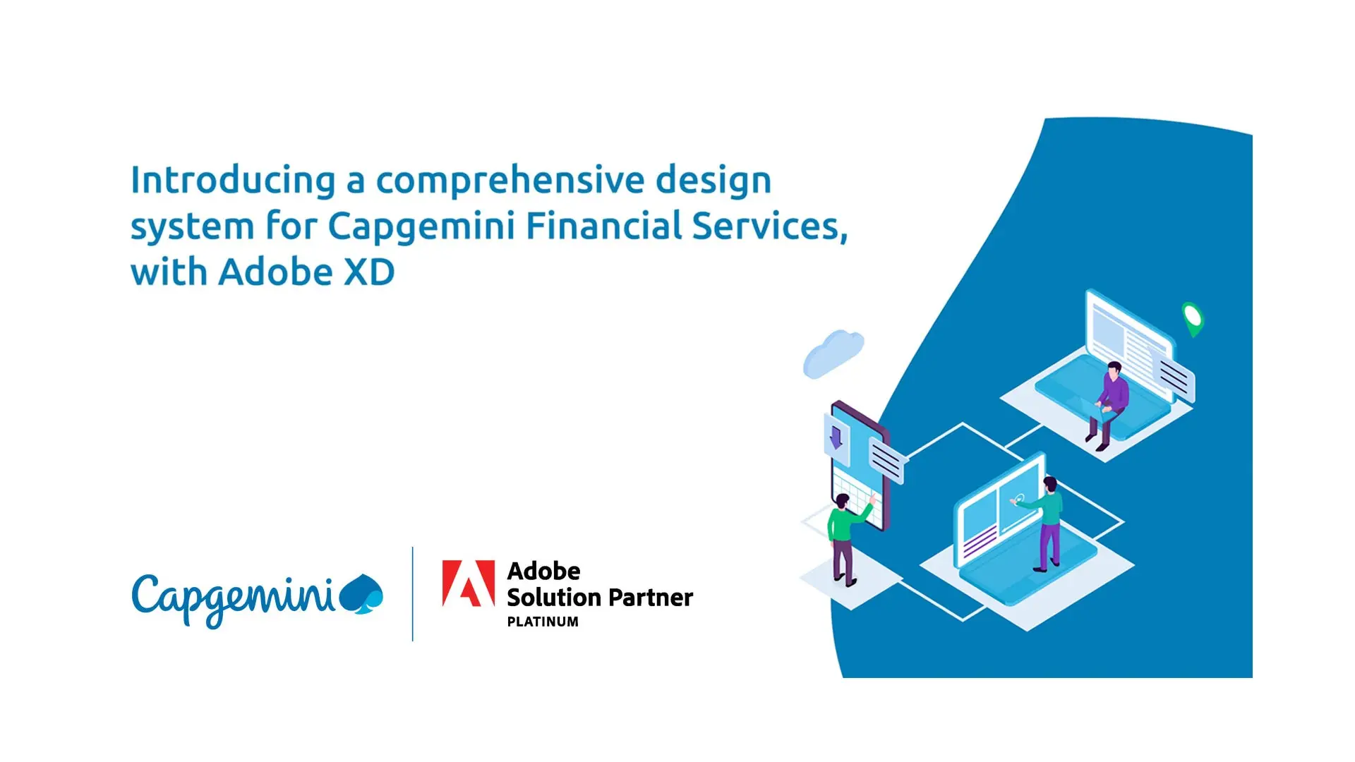 Title slide: A comprehensive design system for Fintech using Adobe XD