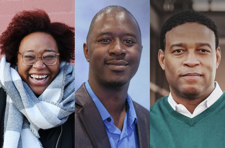 From left to right: Caitlin Crews, Ransford Hyman, and Ronell Hugh.