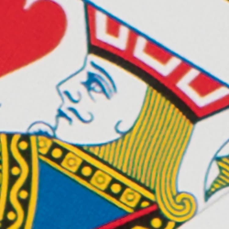 Close up image of a playing card of a jack that has high resolution.