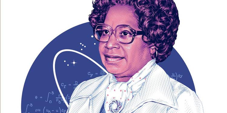 Cropped portrait of Mary W. Jackson created by Tracie Ching for the renamed NASA headquarters.