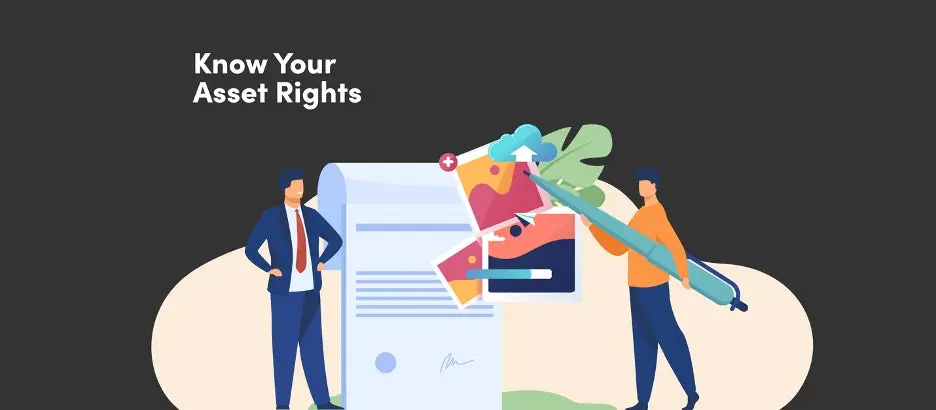 Illustration with text that says know your assest rights. 