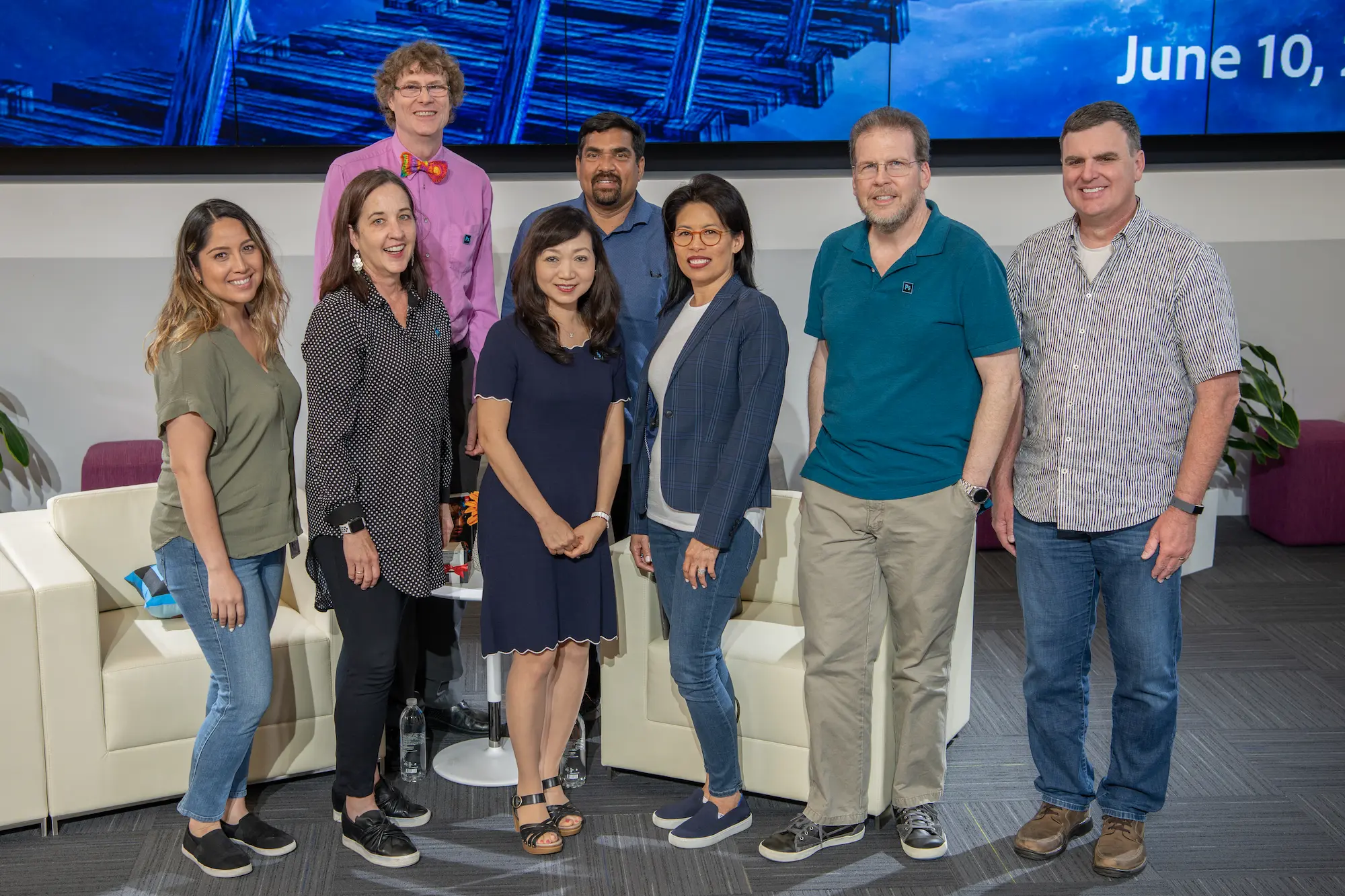 Inserting image... Members of the Adobe Photoshop team.