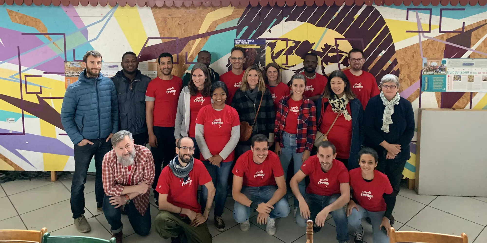 Inserting image... The Adobe France team.