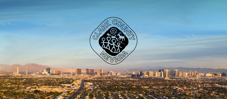 Clark County Nevada skyline.
