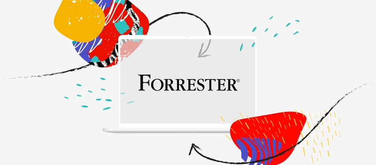 Abstract art with Forrester in the middle. 